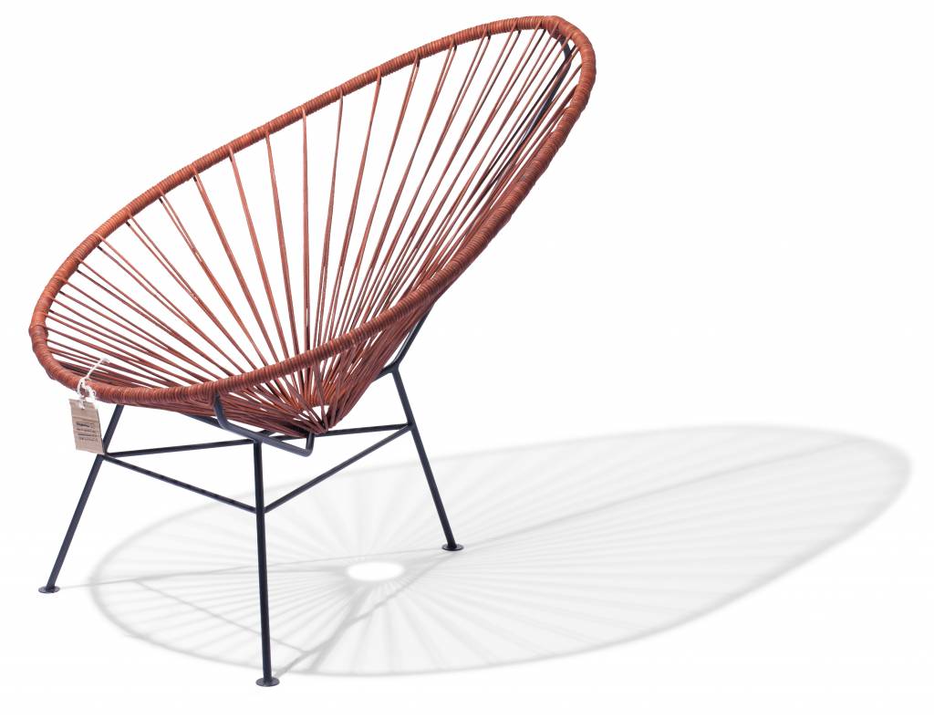 Acapulco chair leather, handwoven with natural leather The Original