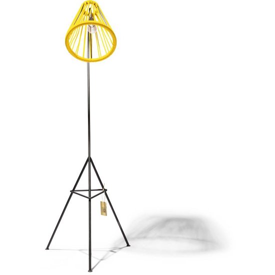 Silla Acapulco Lámpara de pie Kahlo en amarillo