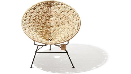 Condesa chair made with natural fibers