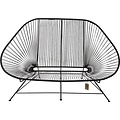 Silla Acapulco Acapulco 2-zitsbank zwart, geschikt voor 2 personen