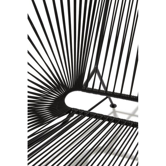 Silla Acapulco Acapulco sofa canapé noir, adapté pour 2 personnes