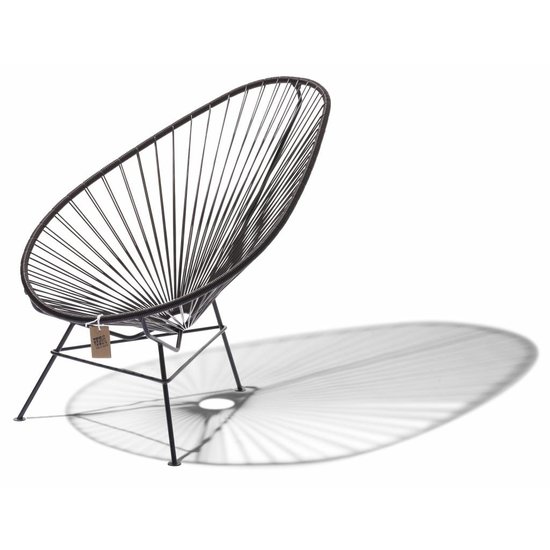 Silla Acapulco Acapulco stoel chocolade bruin met zwart frame