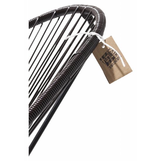 Silla Acapulco Acapulco stoel chocolade bruin met zwart frame