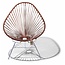 Silla Acapulco Exclusive Acapulco chair leather edition with chrome frame