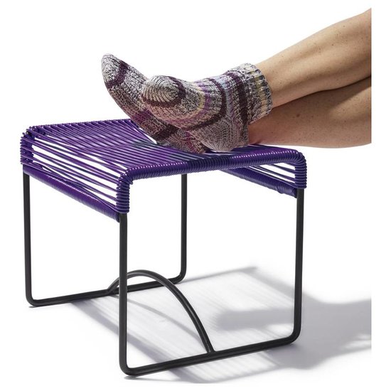 Silla Acapulco Xalapa bench or footrest purple