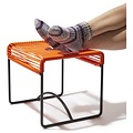 Silla Acapulco Xalapa taburete/reposapiés naranja