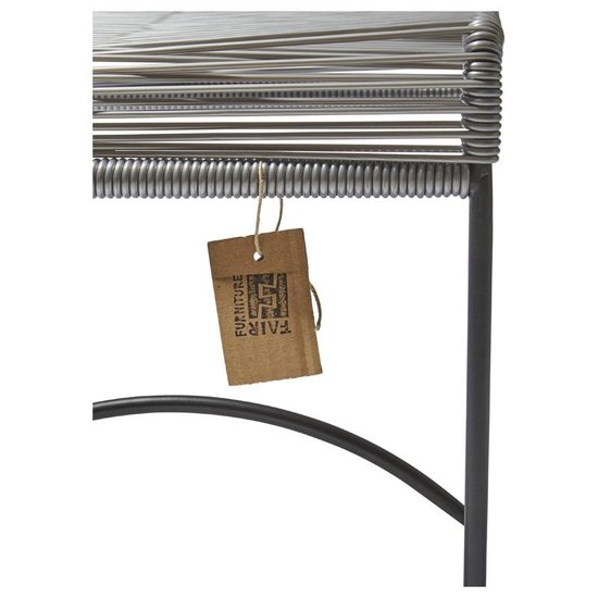 Silla Acapulco Xalapa bench or footrest silver-grey