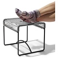 Silla Acapulco Xalapa bench or footrest silver-grey