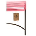 Silla Acapulco Xalapa banc/pouf rose saumon