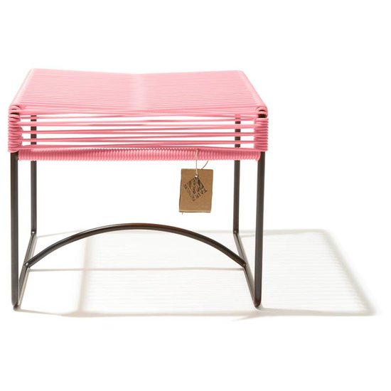 Silla Acapulco Xalapa bench or footrest salmon pink