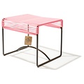 Silla Acapulco Xalapa bench or footrest salmon pink