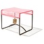 Silla Acapulco Xalapa bench or footrest salmon pink