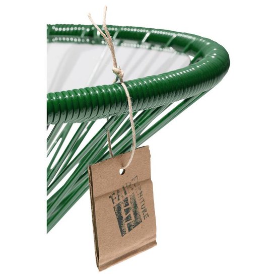 Silla Acapulco Tafel Japón donkergroen met glazen blad