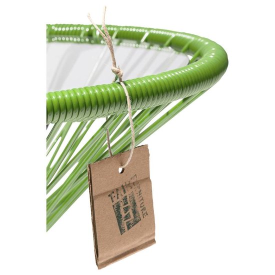 Silla Acapulco Mesa Japón verde oliva con tablero de vidrio