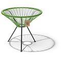Silla Acapulco Table Japón vert olive avec plateau en verre