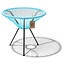 Silla Acapulco Table Japón blue with glass table top