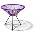Silla Acapulco Table Japón purple with glass table top