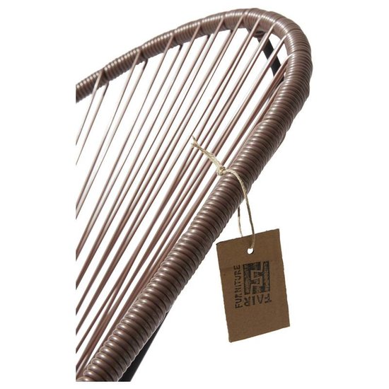 Silla Acapulco Sedia Acapulco colore taupe metallico