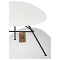 Silla Acapulco Table en verre Zahora - blanc