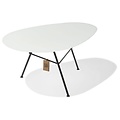 Silla Acapulco Table en verre Zahora - blanc