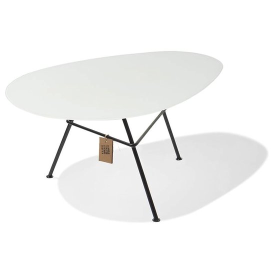 Silla Acapulco Table en verre Zahora - blanc