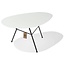 Silla Acapulco Table en verre Zahora - blanc