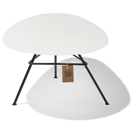 Silla Acapulco Tisch Zahora Glas - weiß
