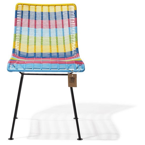 Silla Acapulco Chaise de salle à manger multicolore