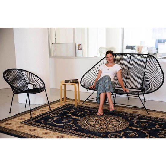 Silla Acapulco Acapulco sofa canapé  bleu pétrole, adapté pour 2 personnes