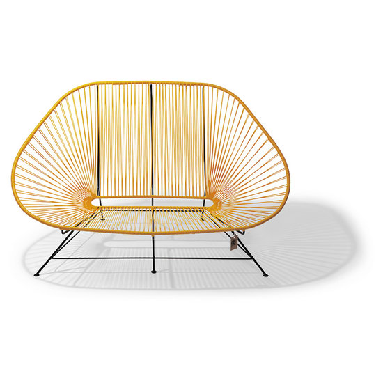Silla Acapulco Sofa Acapulco amarillo, para 2 personas