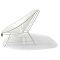 Silla Acapulco Acapulco 2 Seater Sofa white, white frame, suitable for 2 to 3 people