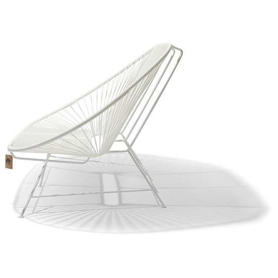 Silla Acapulco Acapulco 2-zitsbank wit, wit frame, geschikt voor 2 tot 3 personen