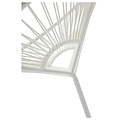 Silla Acapulco Chaise de salle à manger Luna blanc, cadre blanc