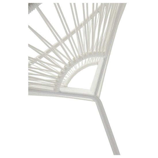 Silla Acapulco Luna dining chair white, white frame