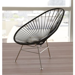 Exclusive edition Acapulco chair black, solid stainless steel frame