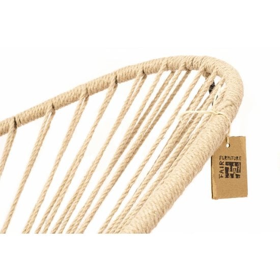 Silla Acapulco Acapulco hemp chair with turquoise PVC detail