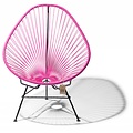 Silla Acapulco Fauteuil Acapulco fuchsia, faite à la main au Mexique
