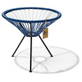 Silla Acapulco Table Japón cobalt blue with glass table top