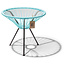 Silla Acapulco Table Japón bleu pastel avec plateau en verre