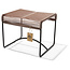 Silla Acapulco Xalapa bench or footrest taupe metallic