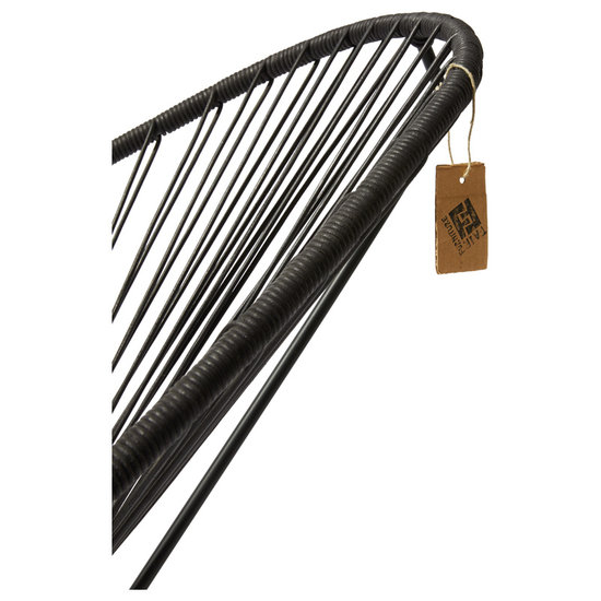 Silla Acapulco Silla Acapulco cuero natural negro