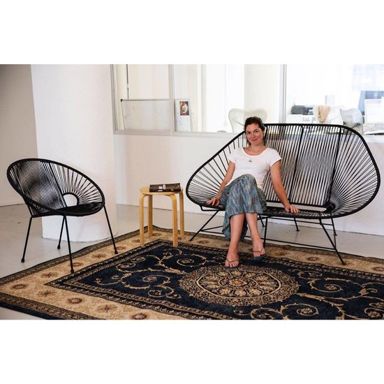 Silla Acapulco Acapulco sofa canapé blanc, adapté pour 2 personnes