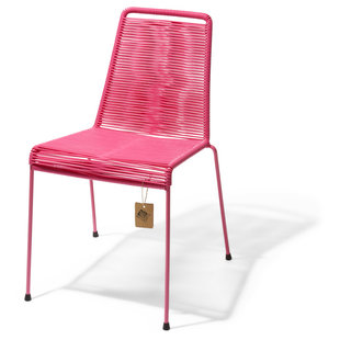 Chaise empilable Mola rose mexicain