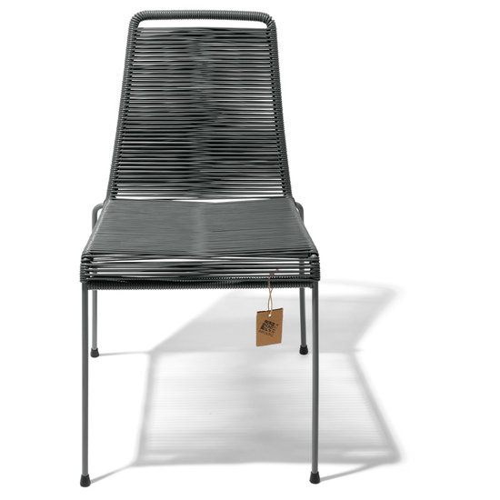Silla Acapulco Chaise empilable Mola gris Oxford