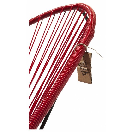 Silla Acapulco Fauteuil à bascule Acapulco fait à la main, rouge