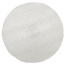 Fair Furniture Tappeto, rotondo, intrecciato a mano, bianco