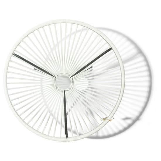 Silla Acapulco Table Japón XL blanc avec plateau en verre