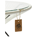Silla Acapulco Table Japón XL blanc avec plateau en verre
