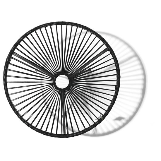 Silla Acapulco Tafel Japón XL zwart met glazen blad