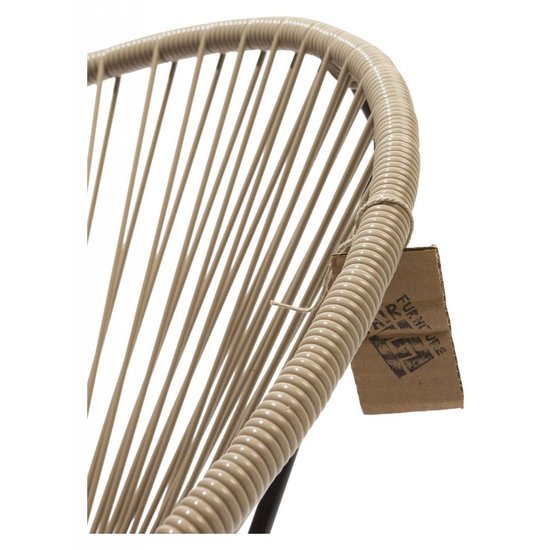 Silla Acapulco Sedia a dondolo Condesa beige